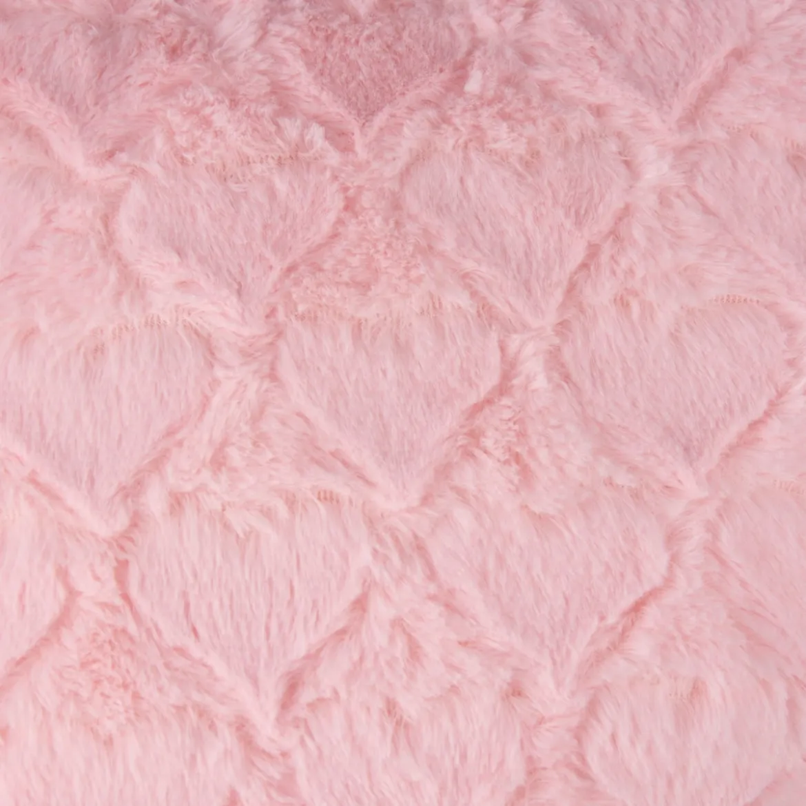 Magma Deko Kissen Fluffy Herzform mit Herzen rosa 40x35cm