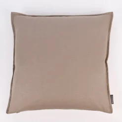 Magma Kissenhülle Leinen LION einfarbig taupe 50x50cm