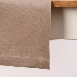 Magma Tischläufer Leinen LION einfarbig taupe 40x145cm