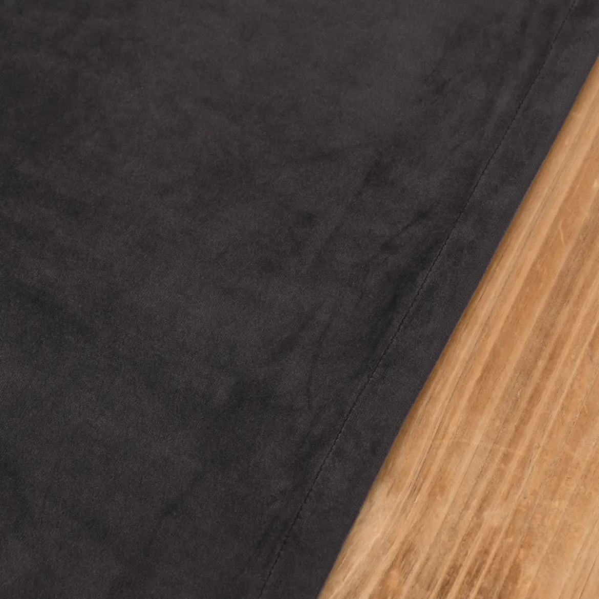 Magma Tischläufer Samt uni anthrazit 40x145cm