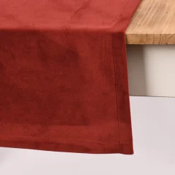 Magma Tischläufer Samt uni weinrot 40x145cm