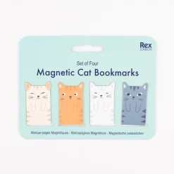 Magnetische Lesezeichen Katzen mehrfarbig 4 Stück 4,2x2,3cm