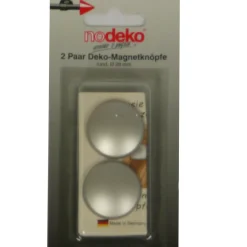 Magnetknopf Dekomagnet rund edelstahl Ø28mm 2er Pack