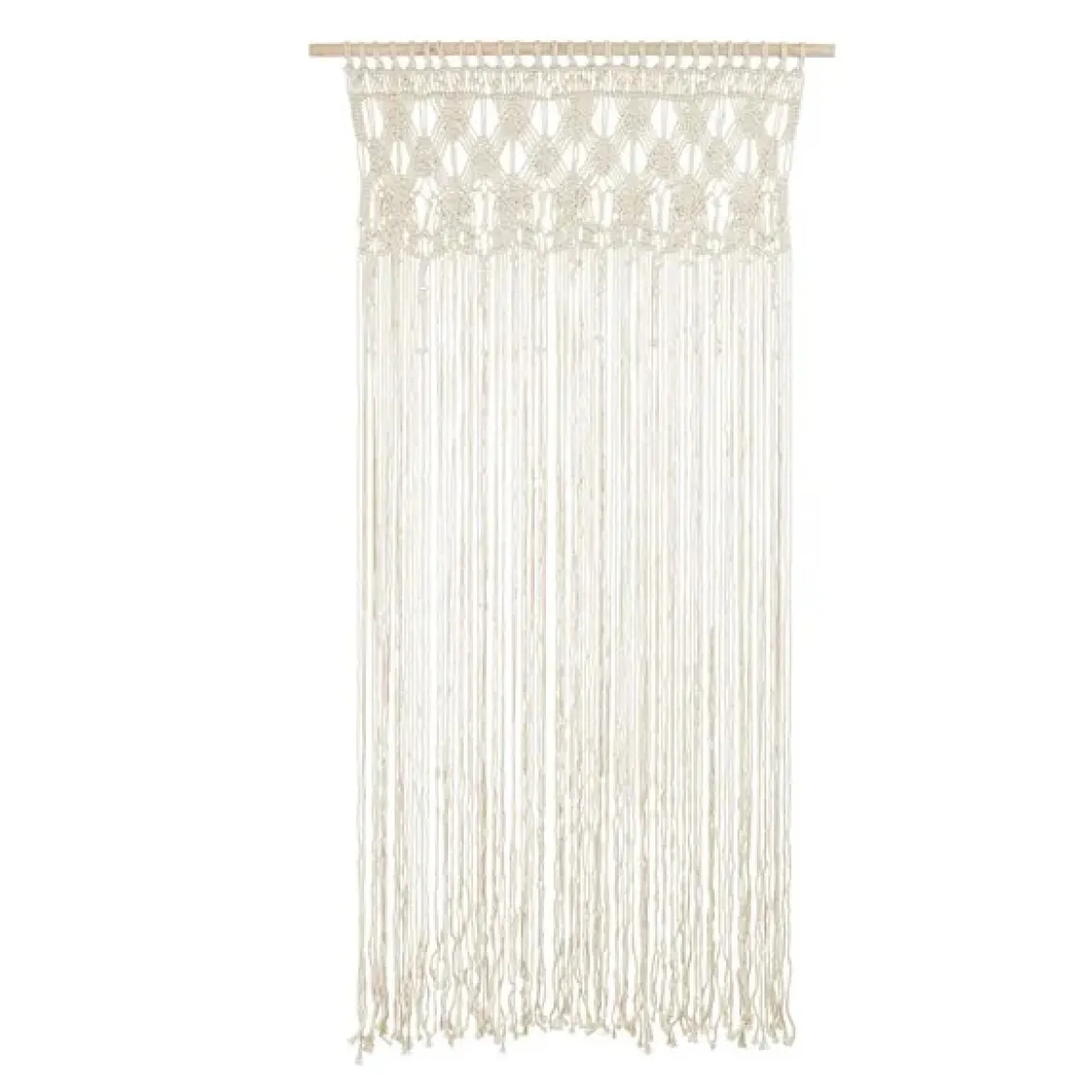 Makramee Wandbehang beige natur 95x171cm