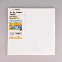 Maler Leinwand blanko Canvas mit Holzrahmen 30x30cm