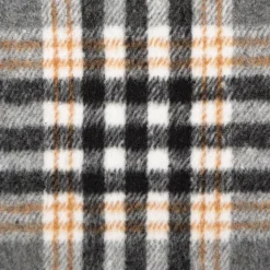 Mantelstoff Jacquard gebürstet Karos grau 145 cm breit