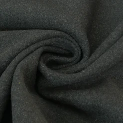 Mantelstoff Softcoat uni dunkelgrau meliert