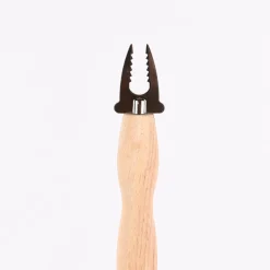 Marshmallow-Stick teleskopisch mit Holzgriff 18-80cm