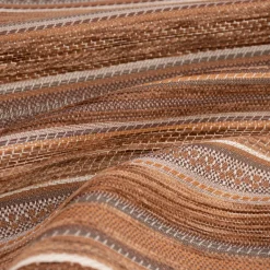 Möbelstoff Bezugsstoff Chenille KRUMBACH Streifen braun beige 140cm Breite