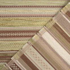 Möbelstoff Bezugsstoff Chenille KRUMBACH Streifen grün beige 140cm Breite