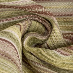 Möbelstoff Bezugsstoff Chenille KRUMBACH Streifen grün beige 140cm Breite