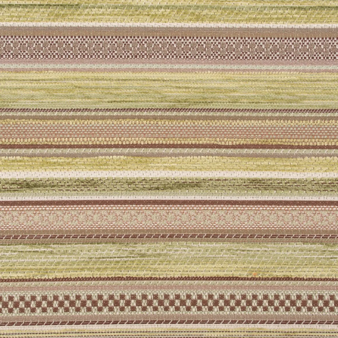 Möbelstoff Bezugsstoff Chenille KRUMBACH Streifen grün beige 140cm Breite