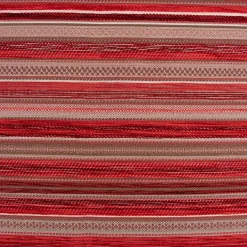 Möbelstoff Bezugsstoff Chenille KRUMBACH Streifen rot beige 140cm Breite