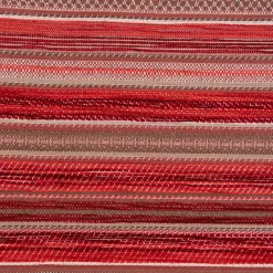 Möbelstoff Bezugsstoff Chenille KRUMBACH Streifen rot beige 140cm Breite