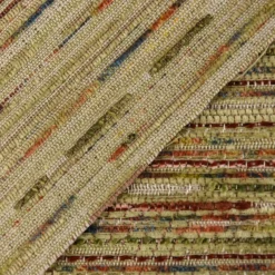 Möbelstoff Bezugsstoff GERLOS Streifen Chenille grün bunt