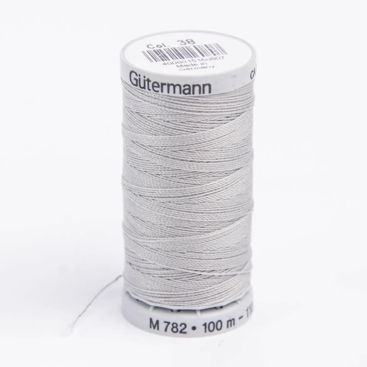 Möbelstoffgarn Nähfaden Nähgarn Extra Stark Gütermann Farbnr. 38 hellgrau 100 Meter/Spule