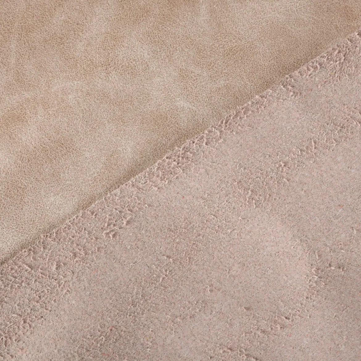 Möbelstoff Mikrofaser Vintage Lederoptik Mars creme 1,4m Breite