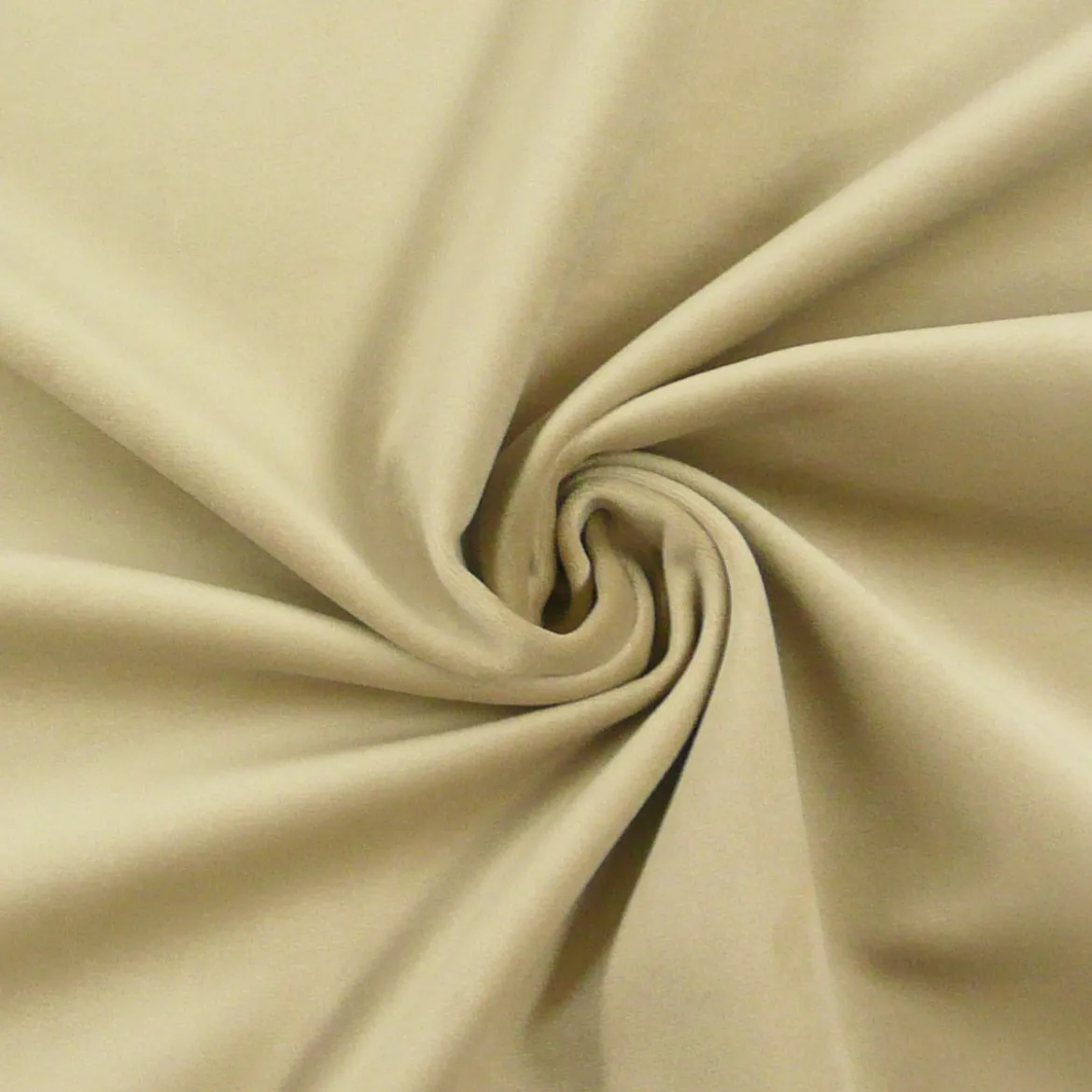 Möbelstoff Polsterstoff Bezugstoff Samtstoff Samt beige 1,40m breit
