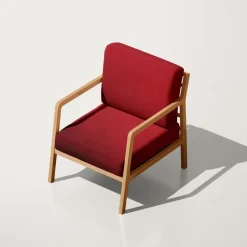 Möbelstoff Polsterstoff Bezugstoff Samtstoff Samt Le Velvet rot 1,40m breit
