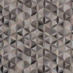 Möbelstoff Polsterstoff Dekostoff AURA Retro Blumen grau 1,40m Breite