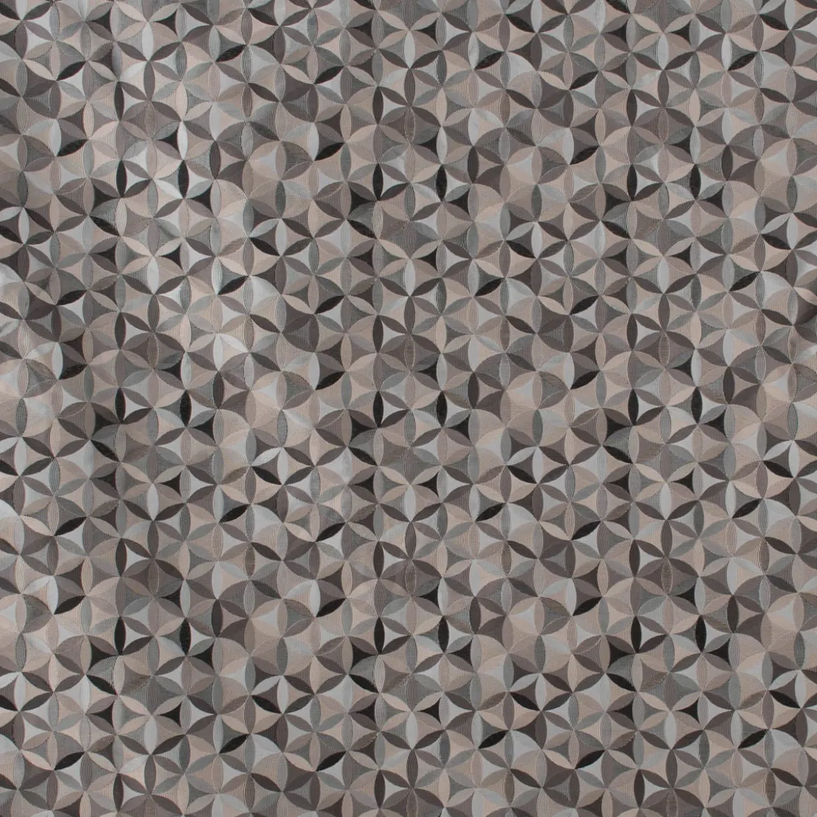 Möbelstoff Polsterstoff Dekostoff AURA Retro Blumen grau 1,40m Breite