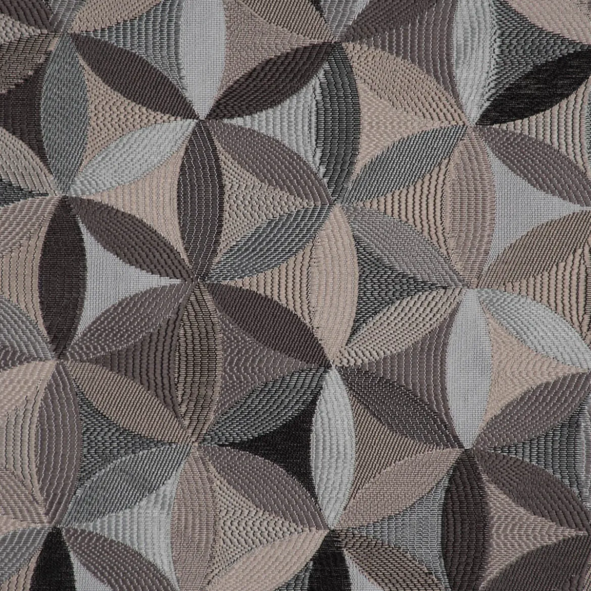 Möbelstoff Polsterstoff Dekostoff AURA Retro Blumen grau 1,40m Breite