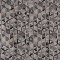 Möbelstoff Polsterstoff Dekostoff AURA Retro Blumen grau 1,40m Breite