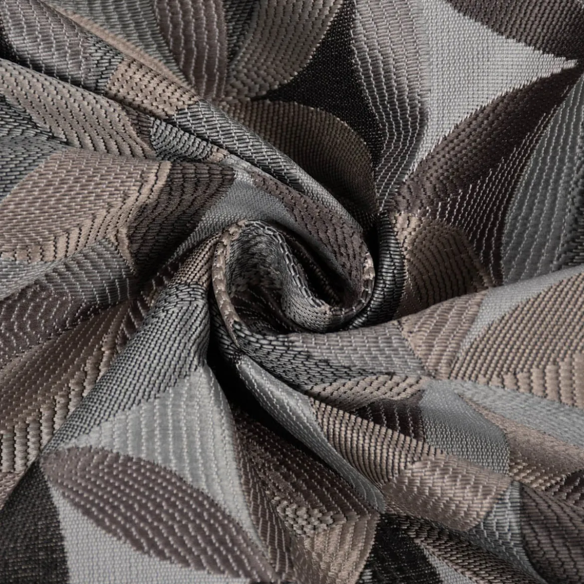 Möbelstoff Polsterstoff Dekostoff AURA Retro Blumen grau 1,40m Breite