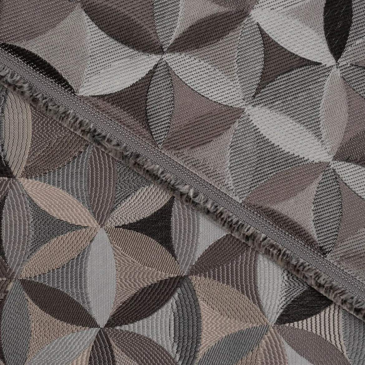 Möbelstoff Polsterstoff Dekostoff AURA Retro Blumen grau 1,40m Breite