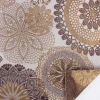 Möbelstoff Polsterstoff Dekostoff Doily Mandala Blumen braun 1,40m Breite