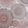Möbelstoff Polsterstoff Dekostoff Doily Mandala Blumen terracotta 1,40m Breite