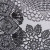 Möbelstoff Polsterstoff Dekostoff Doily Mandala Blumen schwarz 1,40m Breite