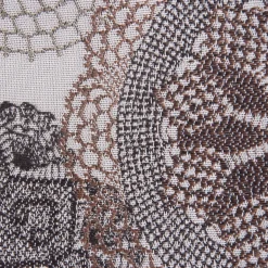 Möbelstoff Polsterstoff Dekostoff Doily Mandala Blumen mocca 1,40m Breite