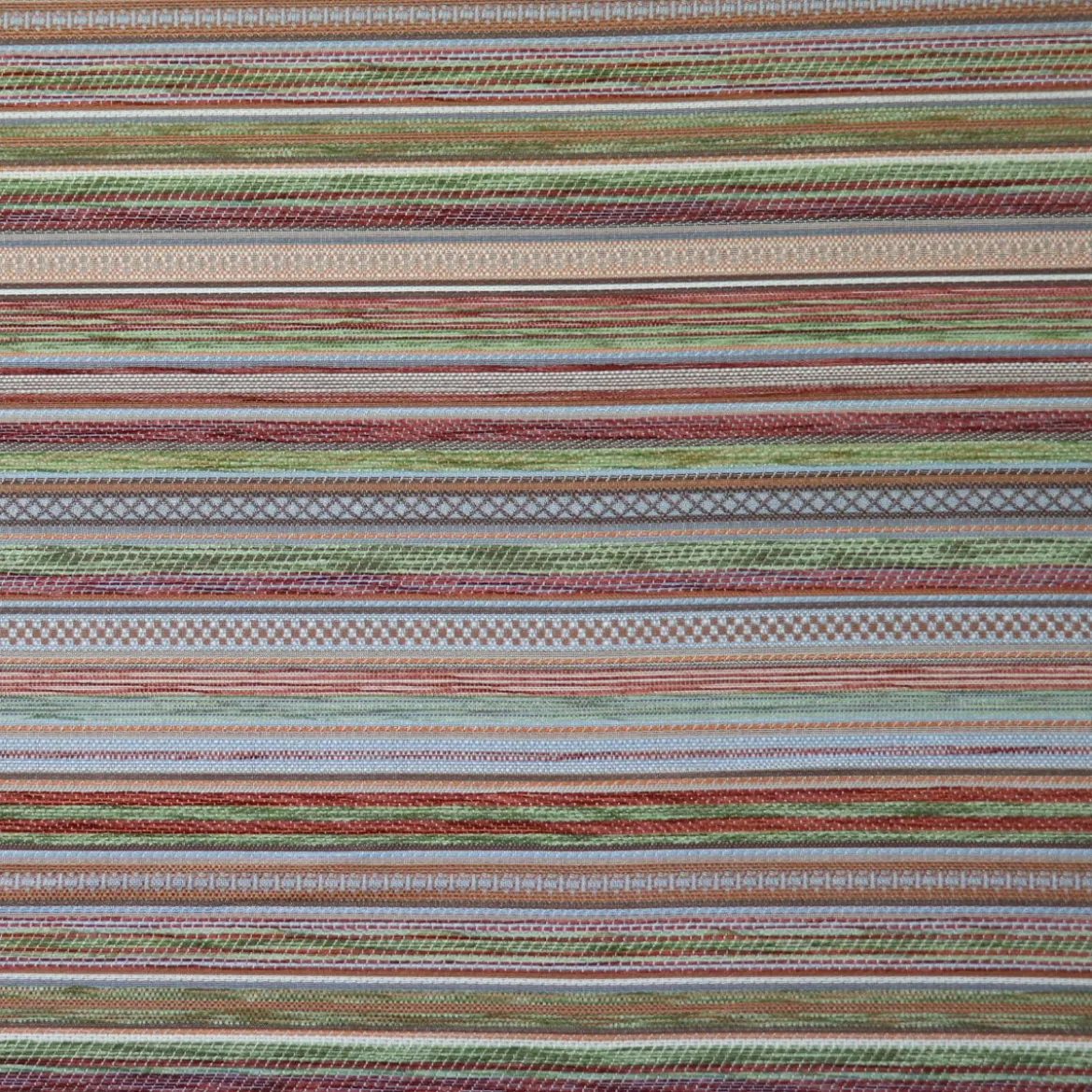 Möbelstoff Polsterstoff KRUMBACH Streifen blau grün rot orange 140cm Stoffbreite