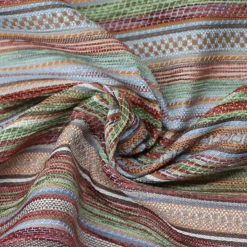 Möbelstoff Polsterstoff KRUMBACH Streifen blau grün rot orange 140cm Stoffbreite