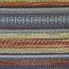 Möbelstoff Polsterstoff KRUMBACH Streifen gelb orange blau 140cm Stoffbreite