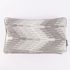 Möbelstoff Polsterstoff OLIMPIA Zickzack Chevron grau 1,40m Breite