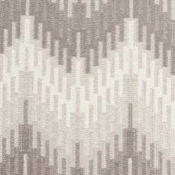 Möbelstoff Polsterstoff OLIMPIA Zickzack Chevron grau 1,40m Breite