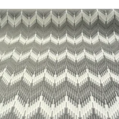 Möbelstoff Polsterstoff OLIMPIA Zickzack Chevron grau 1,40m Breite