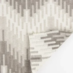 Möbelstoff Polsterstoff OLIMPIA Zickzack Chevron grau 1,40m Breite