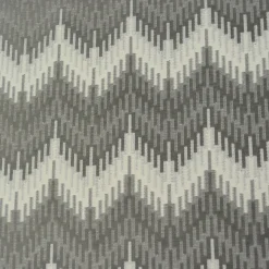 Möbelstoff Polsterstoff OLIMPIA Zickzack Chevron grau 1,40m Breite