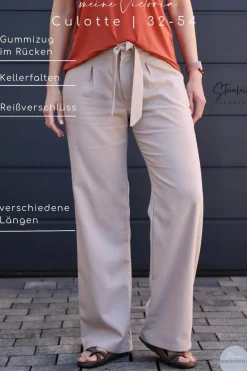 Meine Herzenswelt Damen Schnittmuster Culotte meine Victoria Papierschnittmuster Gr. 32-54