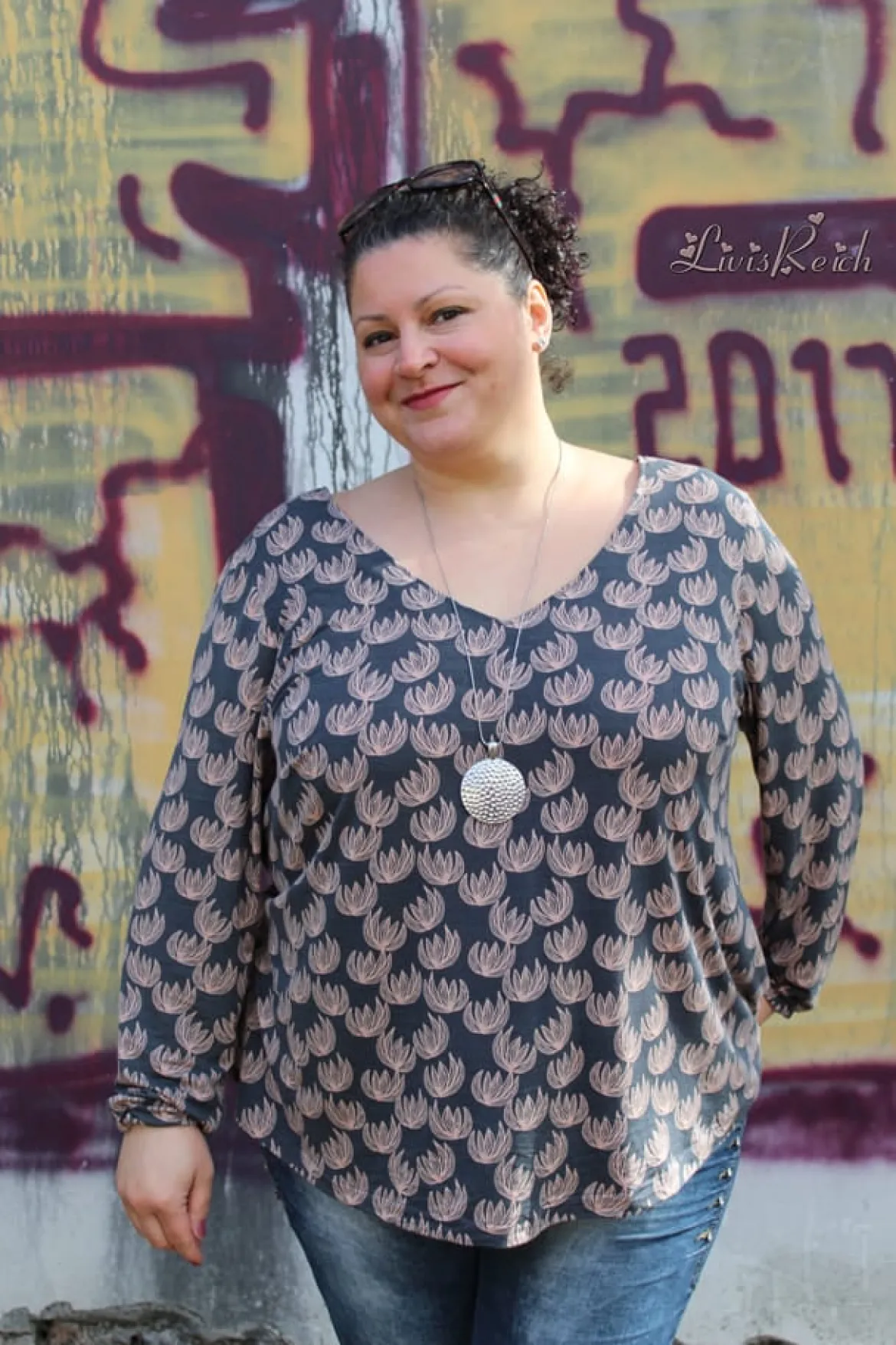 Meine Herzenswelt Damen Schnittmuster Kleid Bluse meine Ava Papierschnittmuster Gr. 32-54
