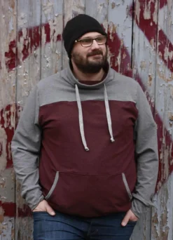 Meine Herzenswelt Herren Schnittmuster Hoodie sein Paco Papierschnittmuster Gr. XS-4XL