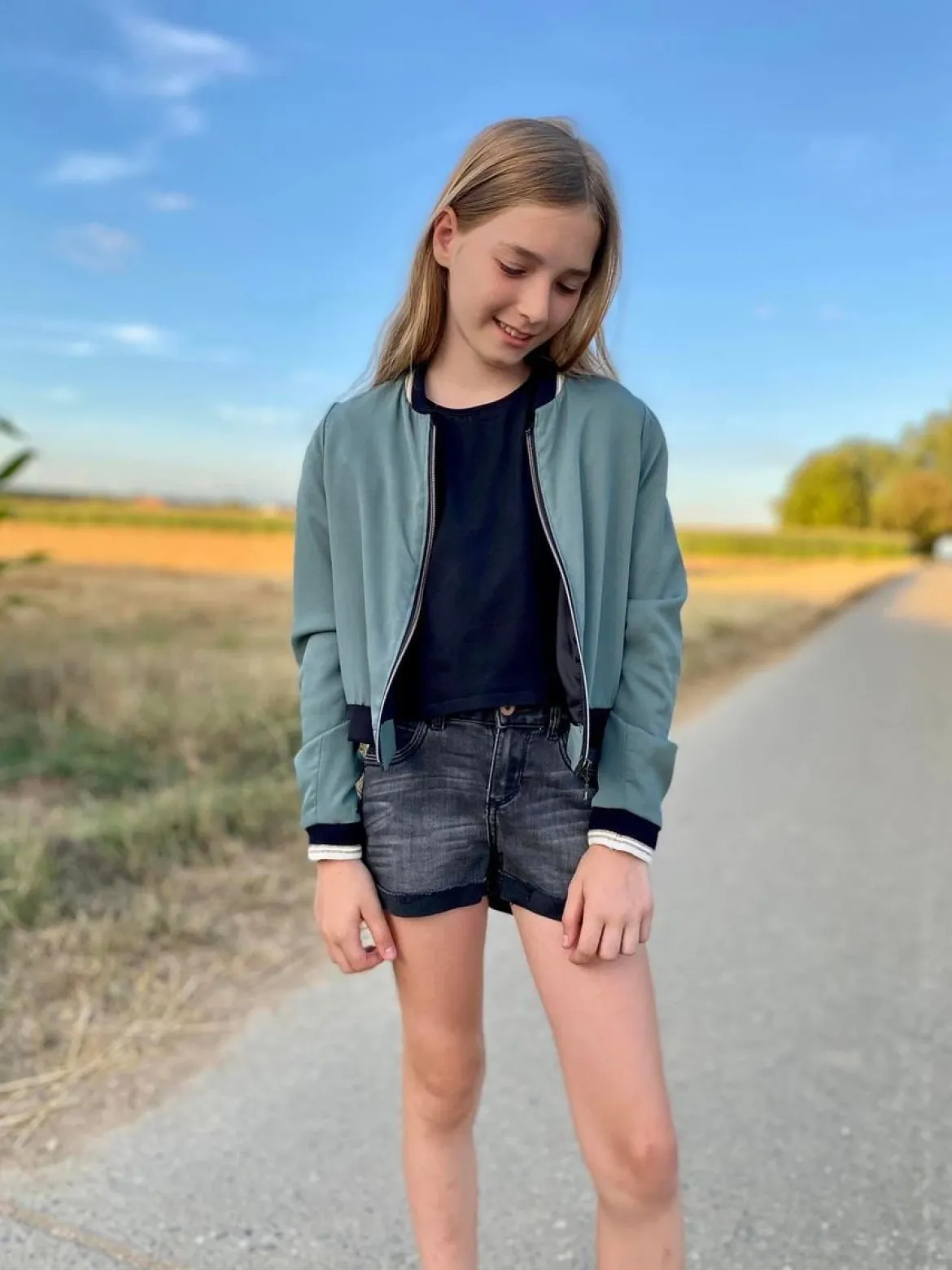 Meine Herzenswelt Kinder Schnittmuster Blouson deine Havanna Papierschnittmuster Gr. 116-176