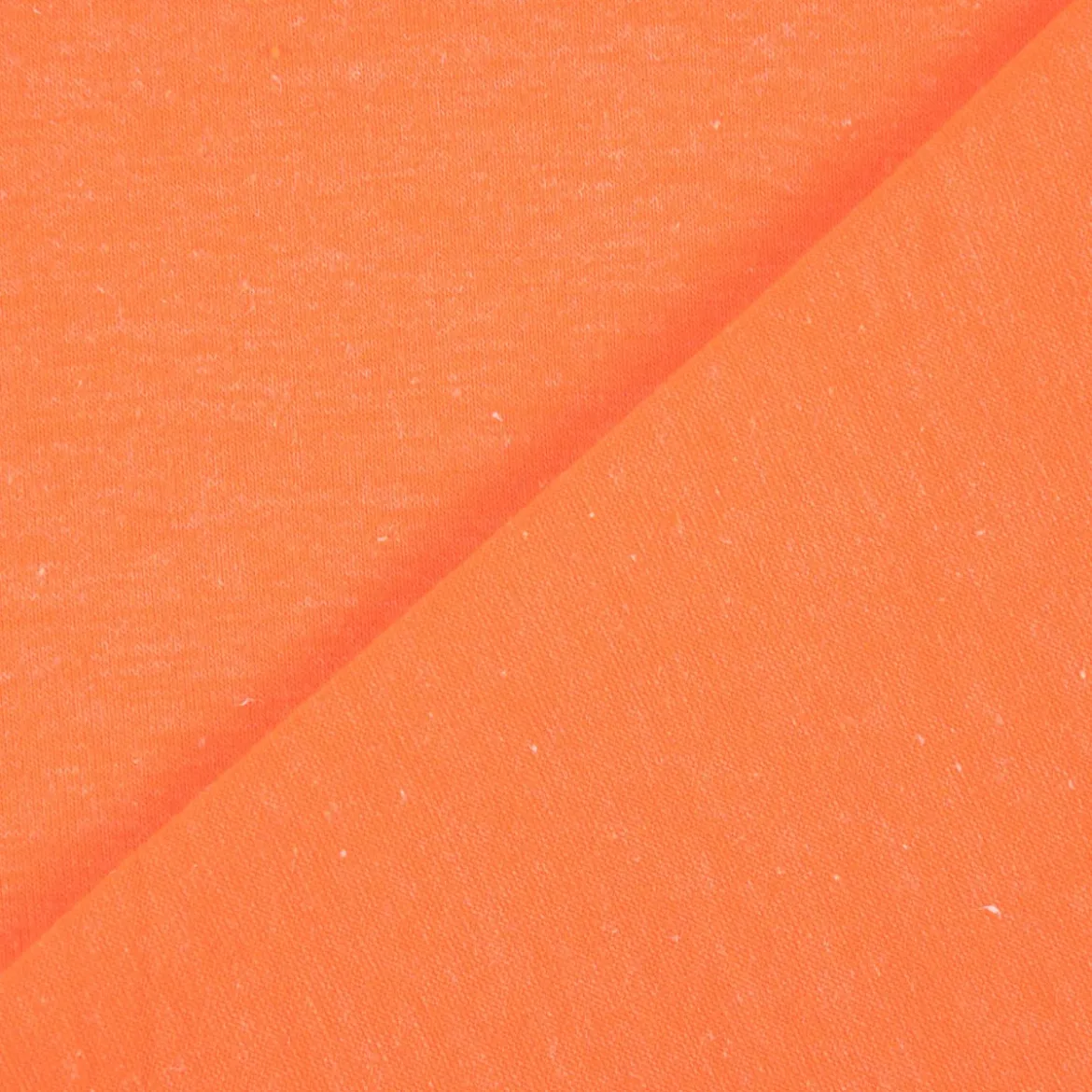Melange Jersey NEON einfarbig neon orange meliert 1,45m Breite