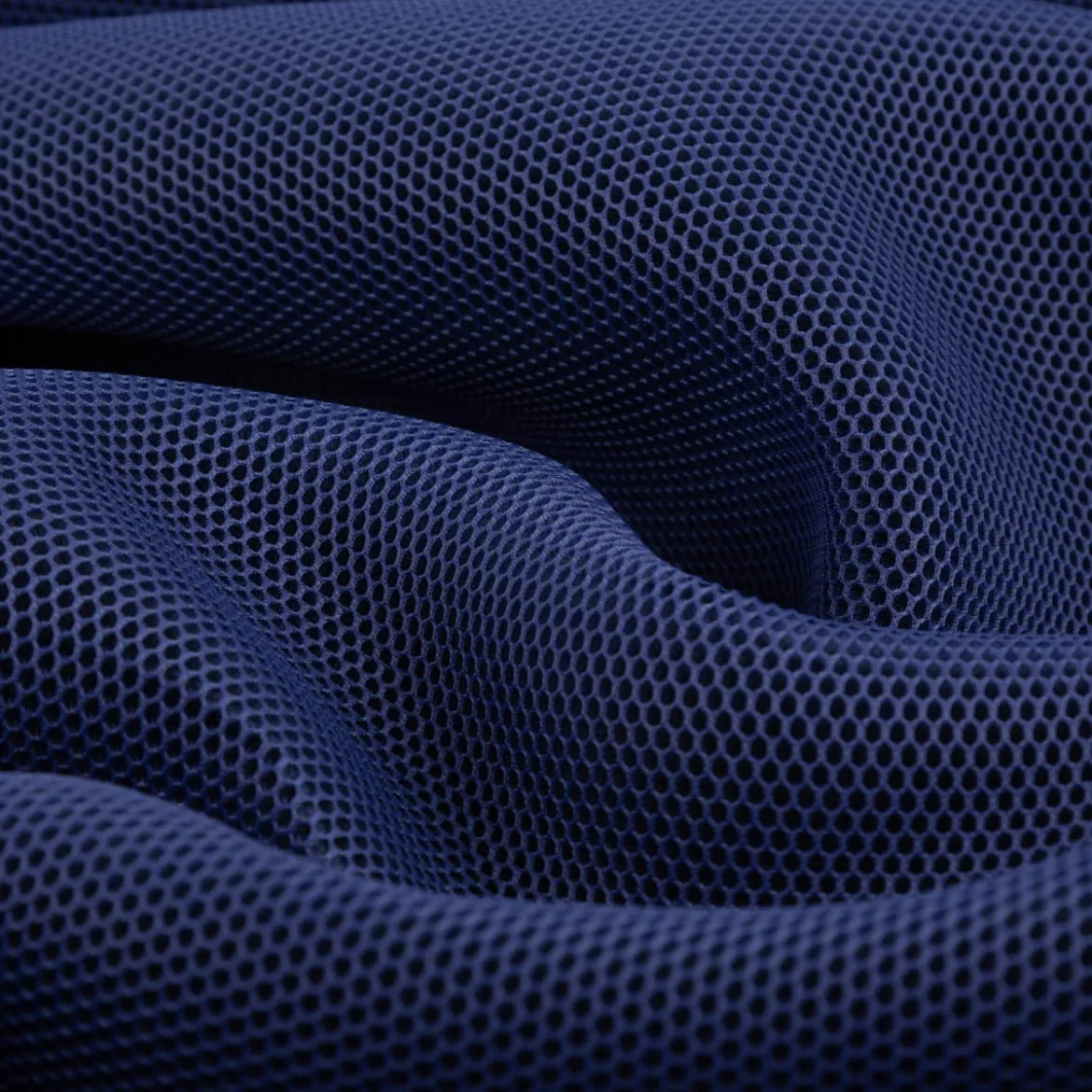 Mesh Stoff 3D Wabenstruktur Martindale 30.000 tintenblau schwarz 150cm Stoffbreite