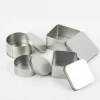 Metalldosen 4er Set rund und quadratisch silberfarbig für DIY, Geschenke & Aufbewahrung von Creativ Company