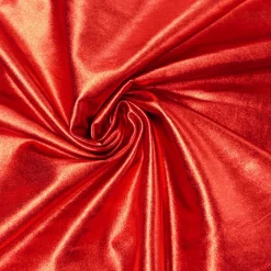 Metallic-Stoff Foliendruck mit Stretch rot 1,5m Breite