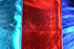 Metallic-Stoff Foliendruck mit Stretch rot 1,5m Breite